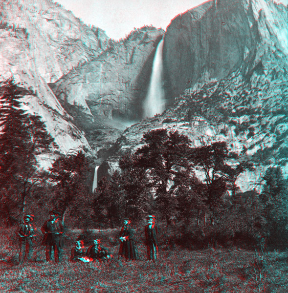 Yosemite Falls in 3-D